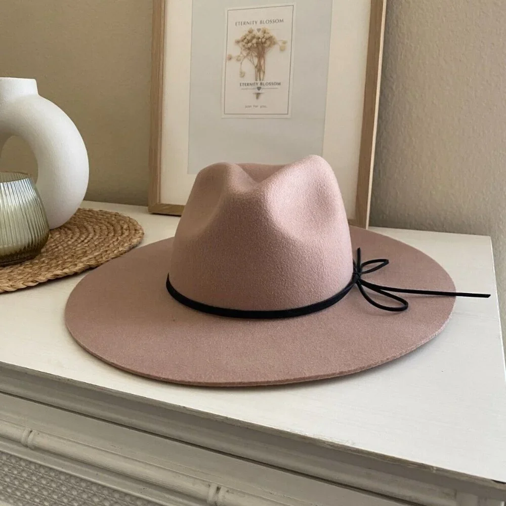 Brand New With Tags Aritzia Auxiliary Beige Wool Western Boho Hat - Picture 1 of 6